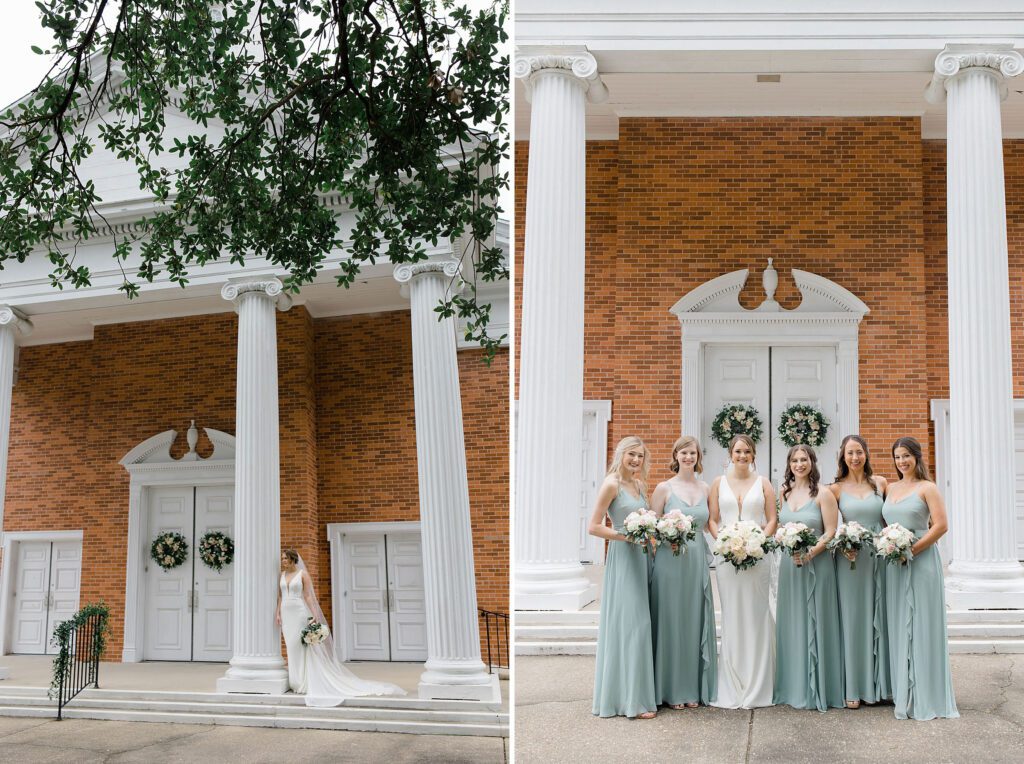 Alabama Contemporary Art Center Wedding in downtown Mobile, Alabama with ceremony at the Modern Spring Hill Presbyterian Church. Photos by Jesi Wilcox