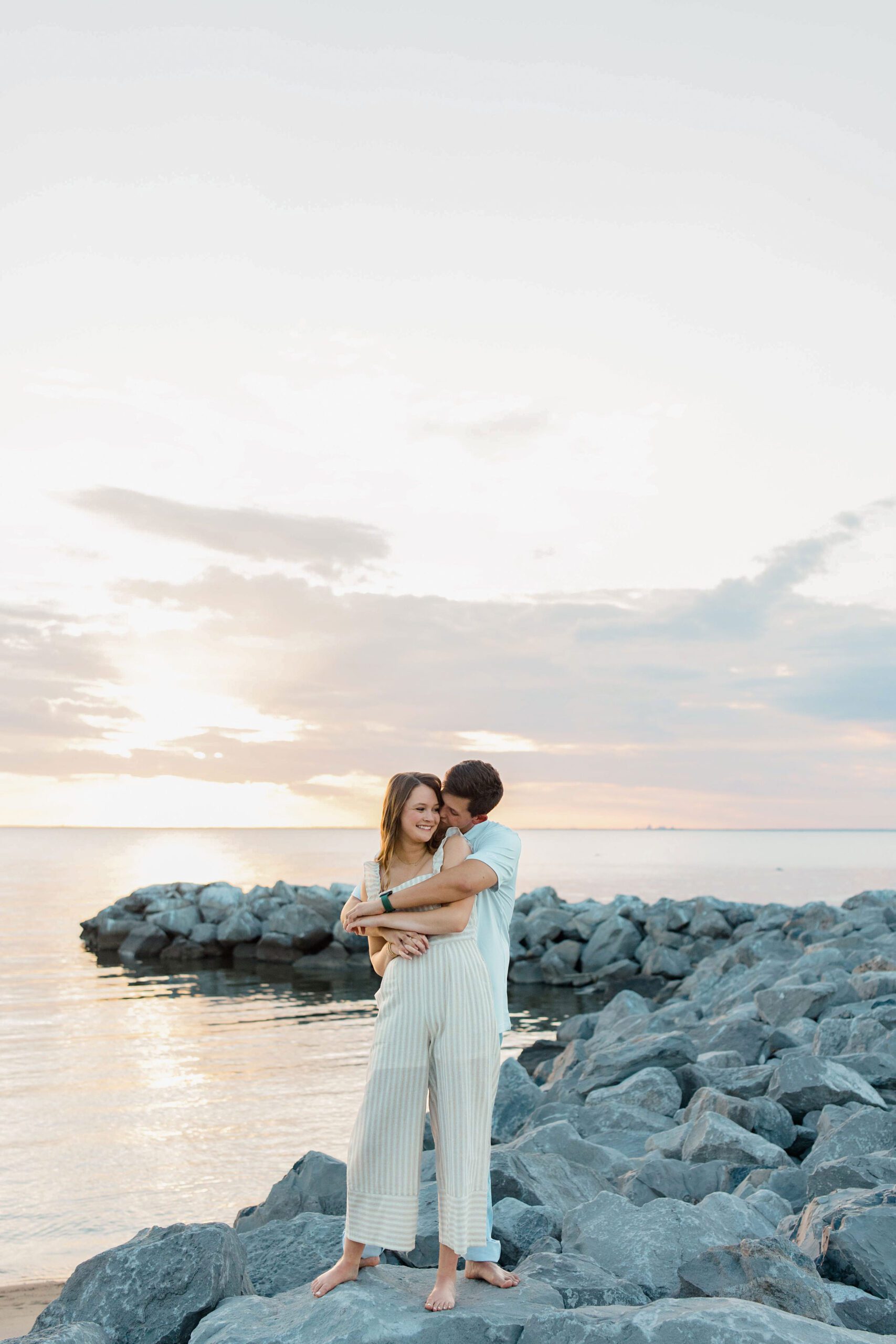 Modern engagement photos at the Grand Hotel at Point Clear, Alabama.